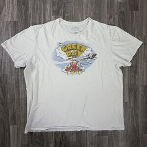 Green Day Dookie Album T-Shirt XL White Tagless Punk Rock Graphic Tee Band